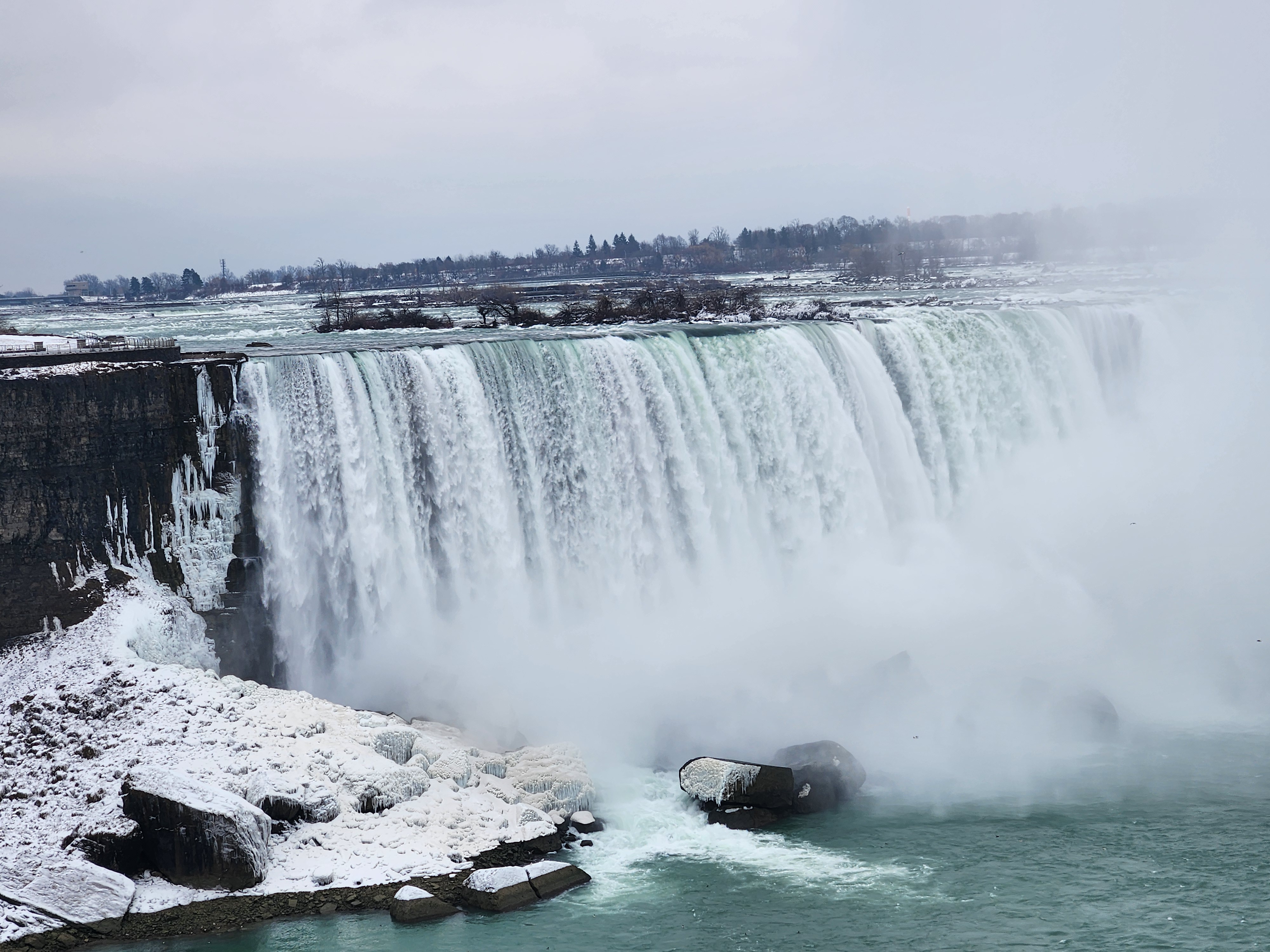 Niagara falls in winter