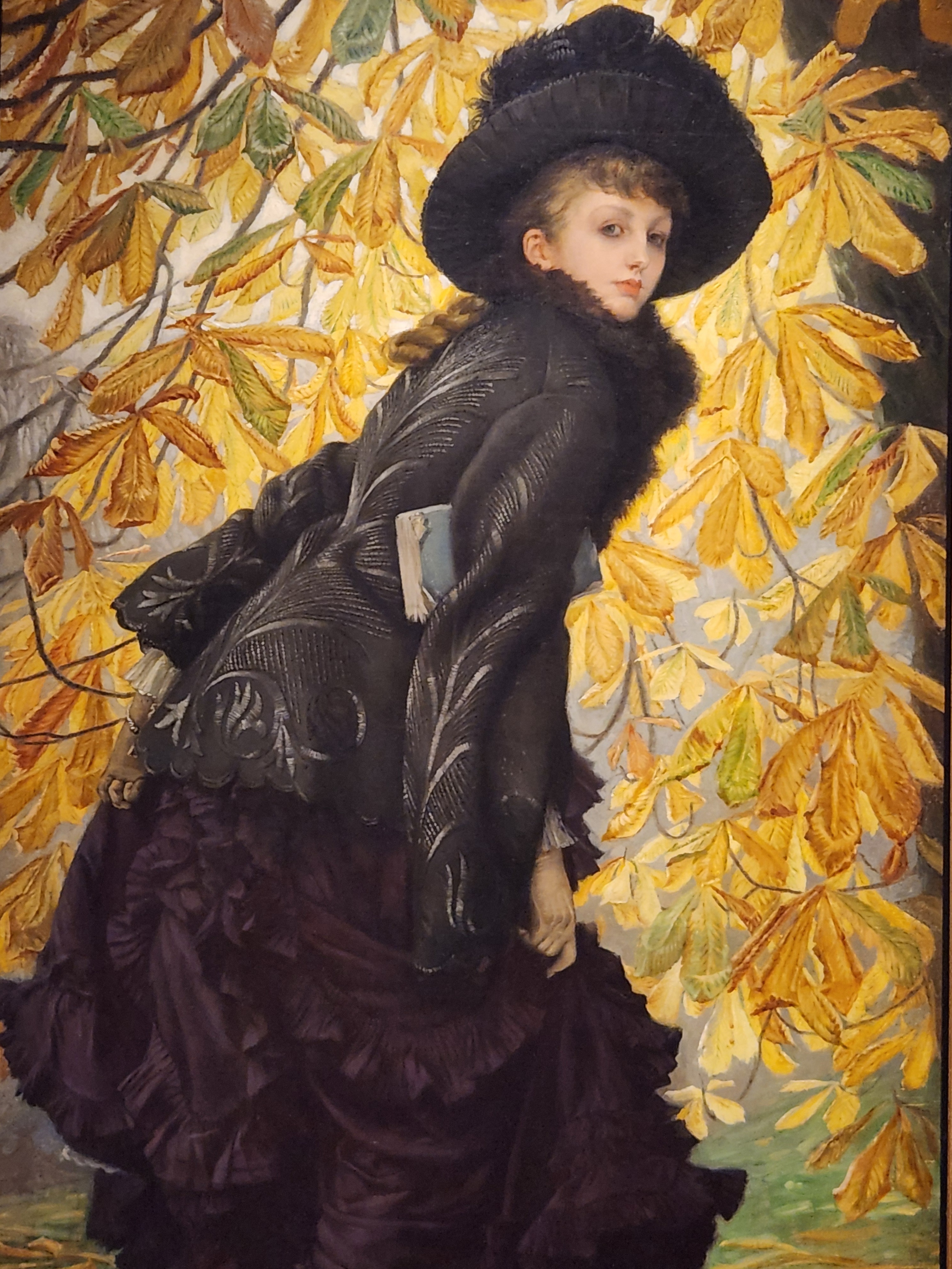 Montreal museum woman in black painting