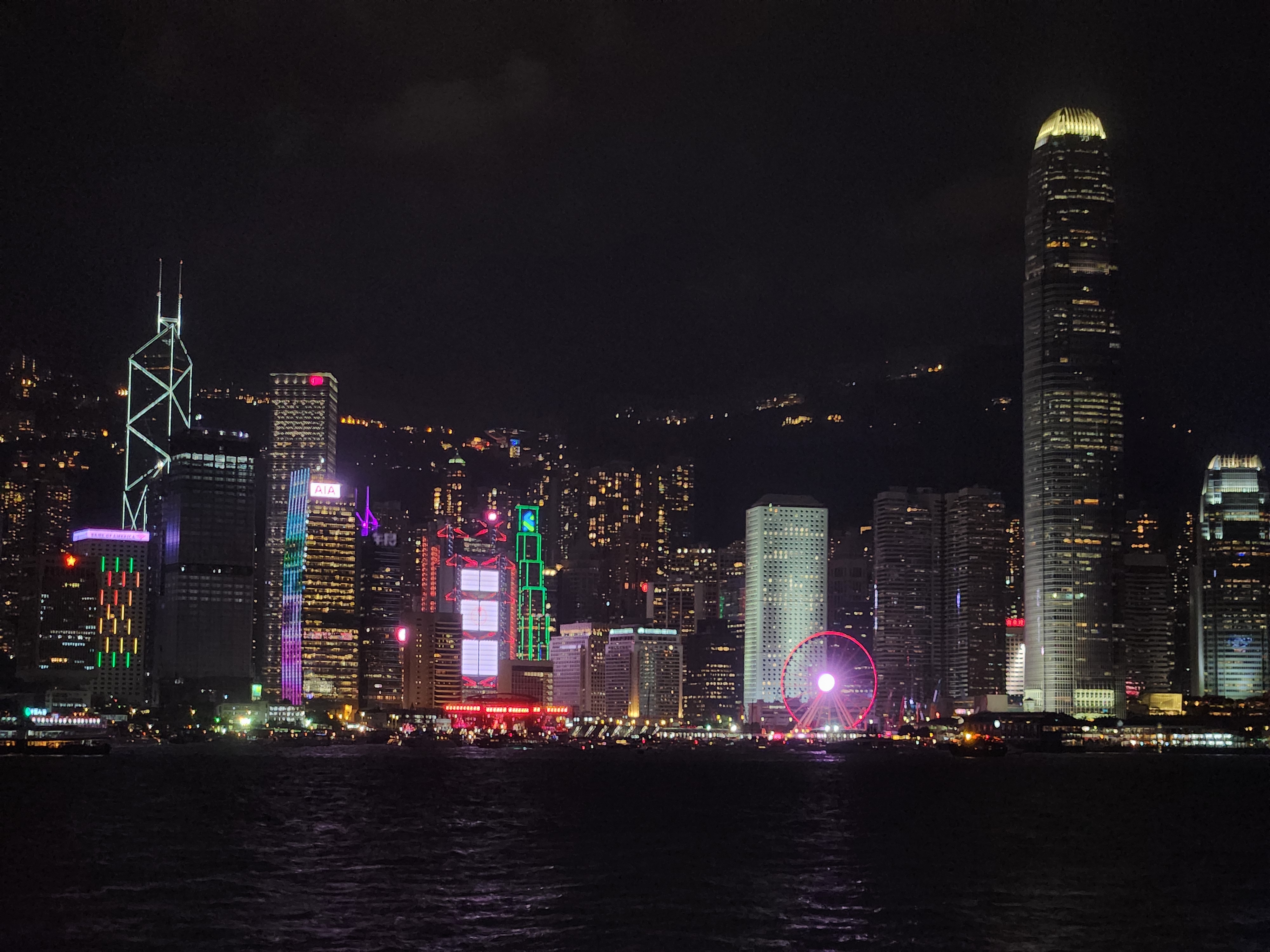 Victoria harbour night