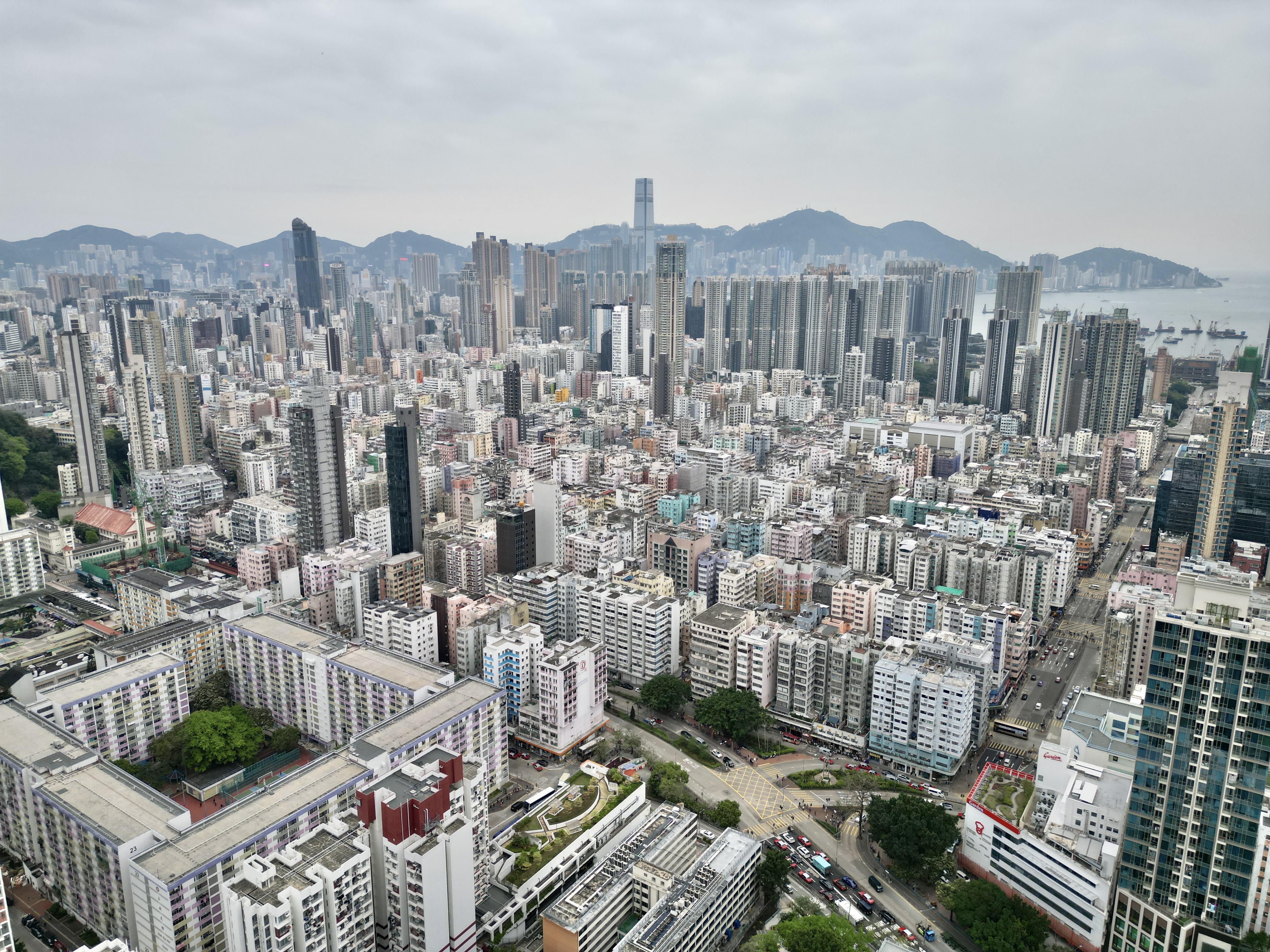 Kowloon city aerial