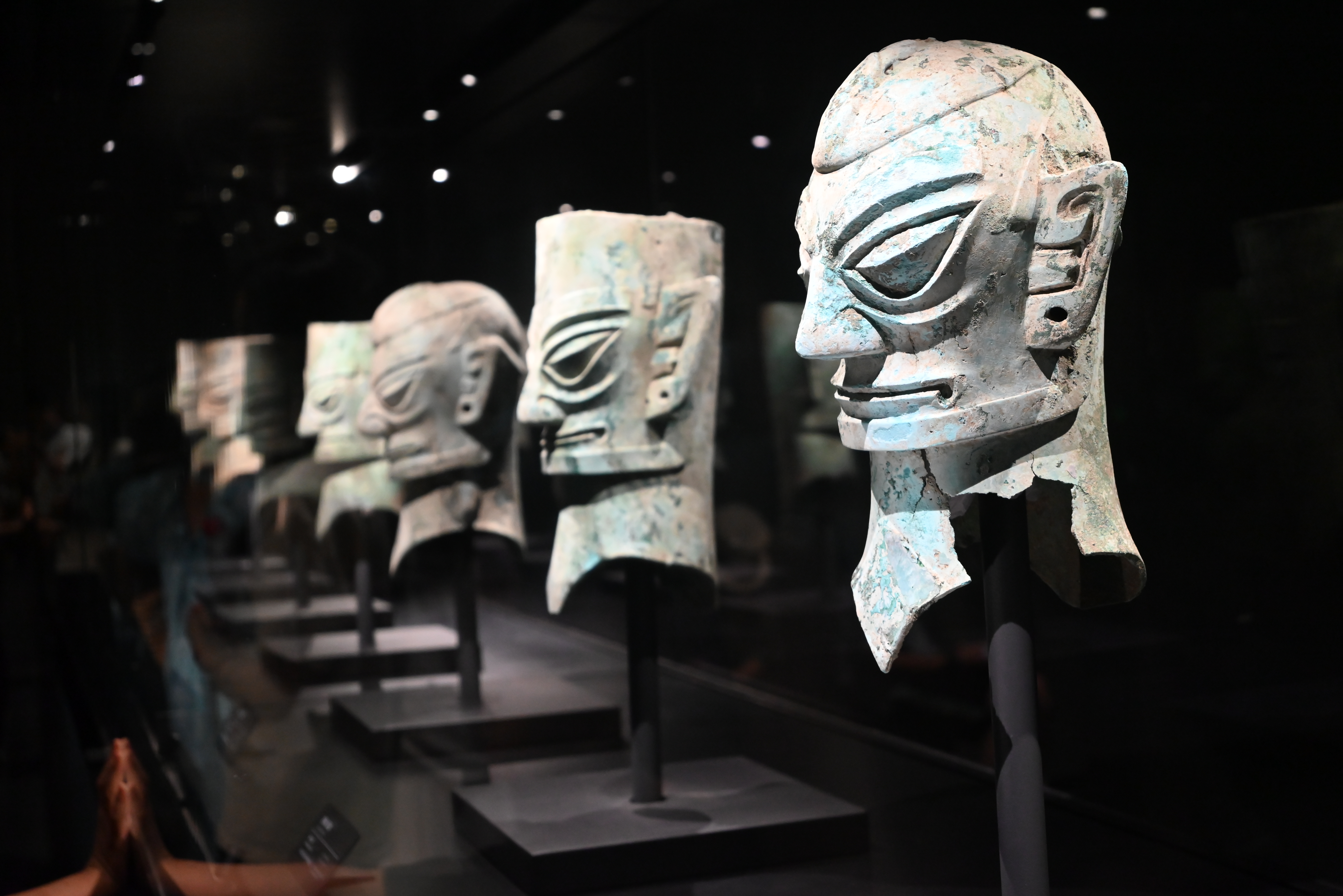 Sanxingdui bronze masks