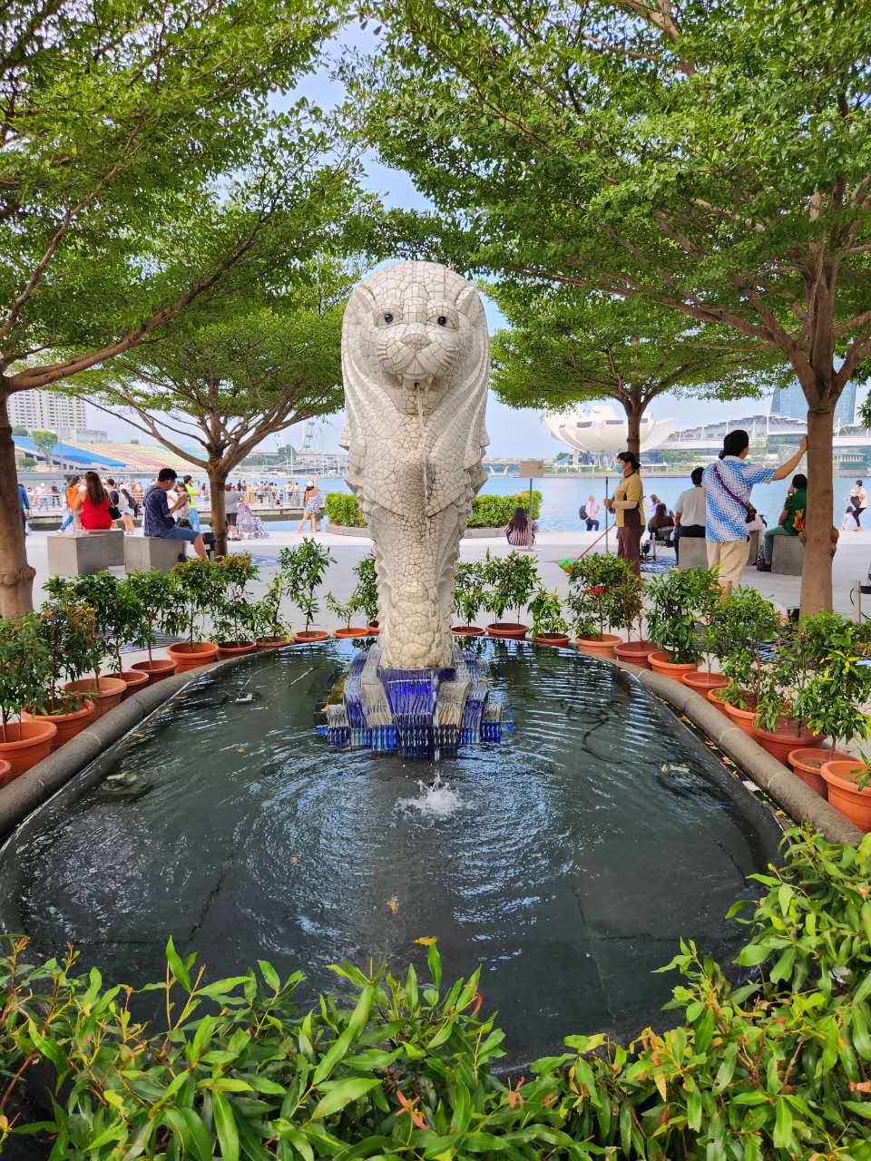 Sentosa merlion fountain
