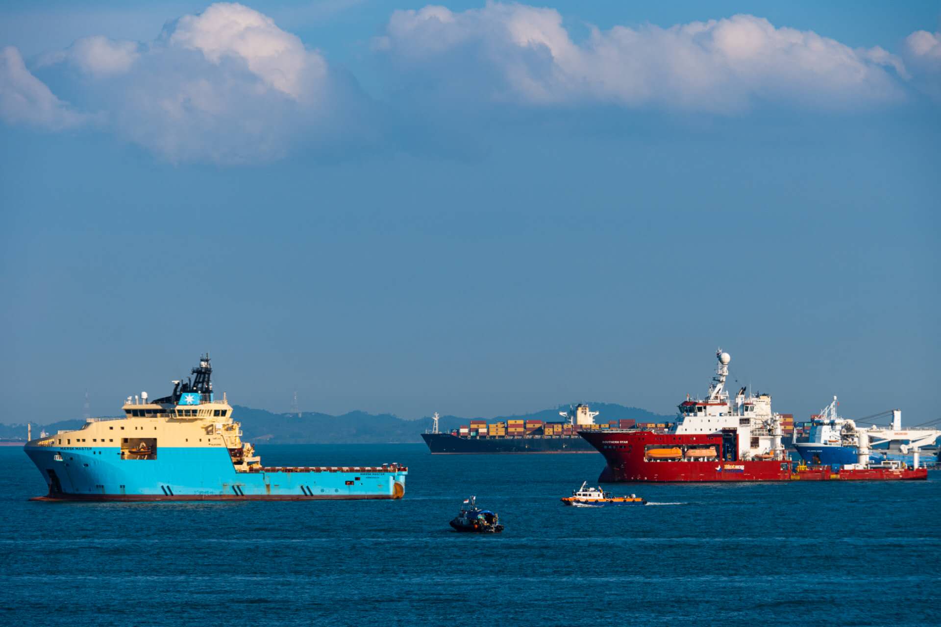 Ships in singapore strait