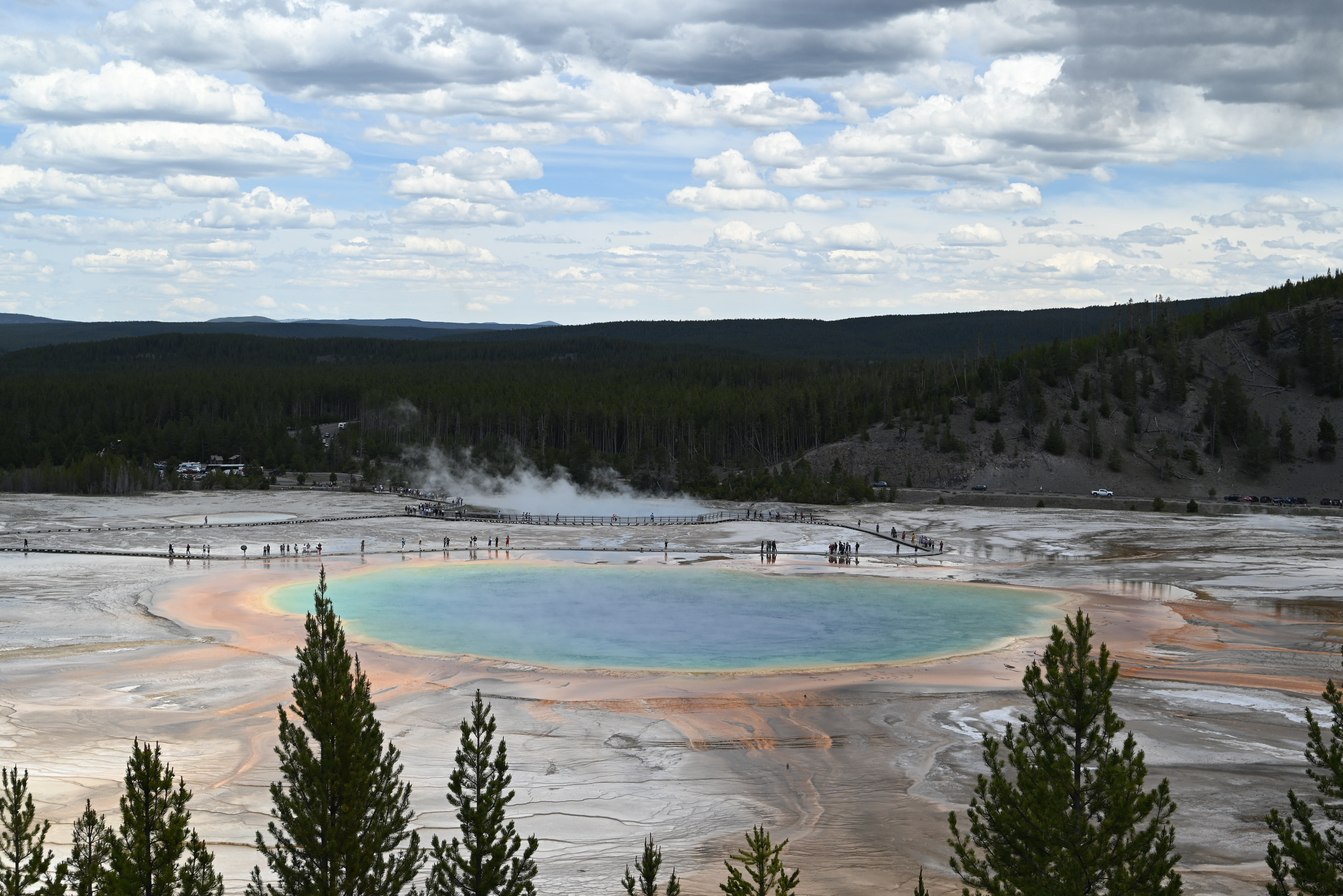 Yellowstone grand prismatic overlook